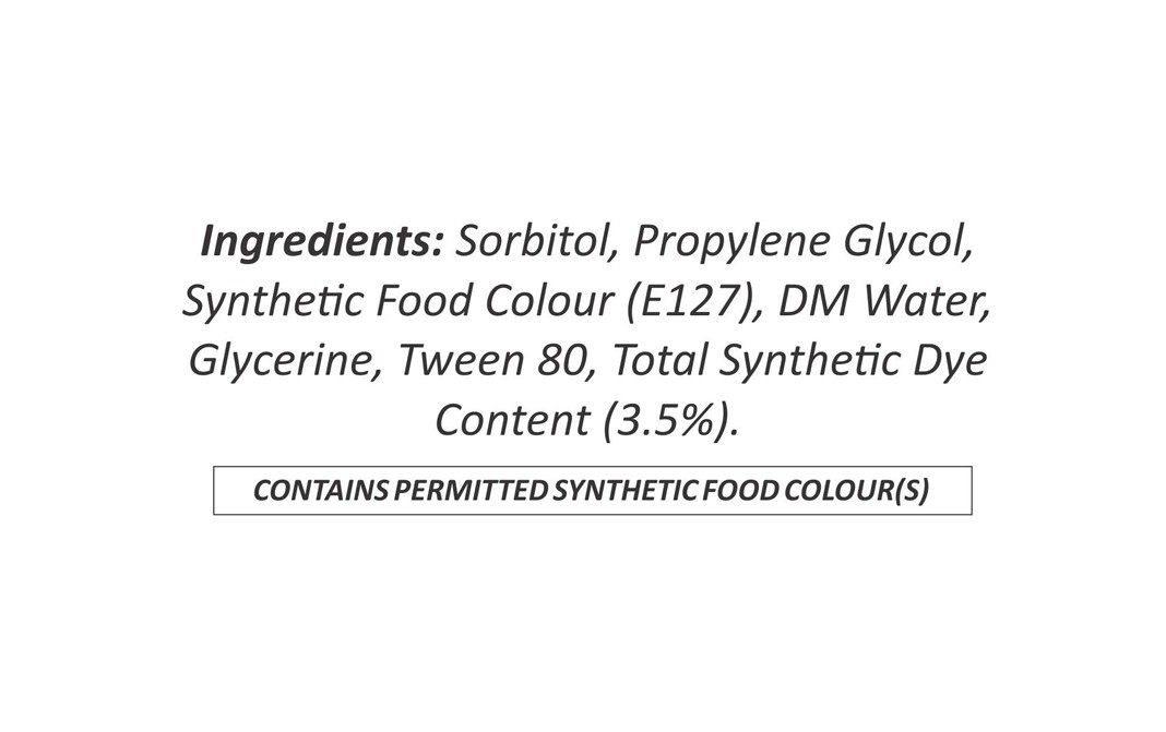 Puramio Pink Liquid Food Colour    Plastic Bottle  50 millilitre